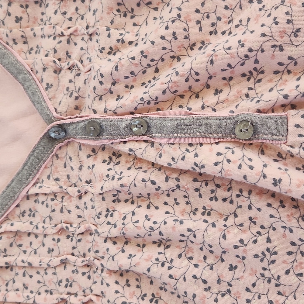 Women's Pink Floral Nightgown long sleeves Large size - Picture 14 of 17